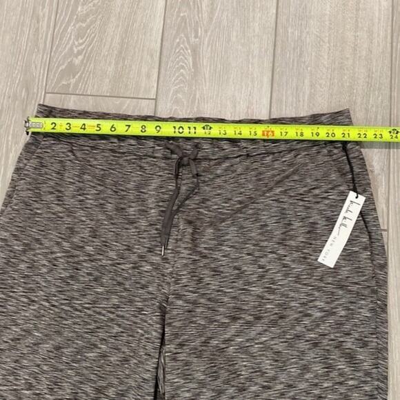 Nicole Miller Pull On Pants Gray Space Dye Lounge Sweats Drawstring Size 3X New - Picture 8 of 11